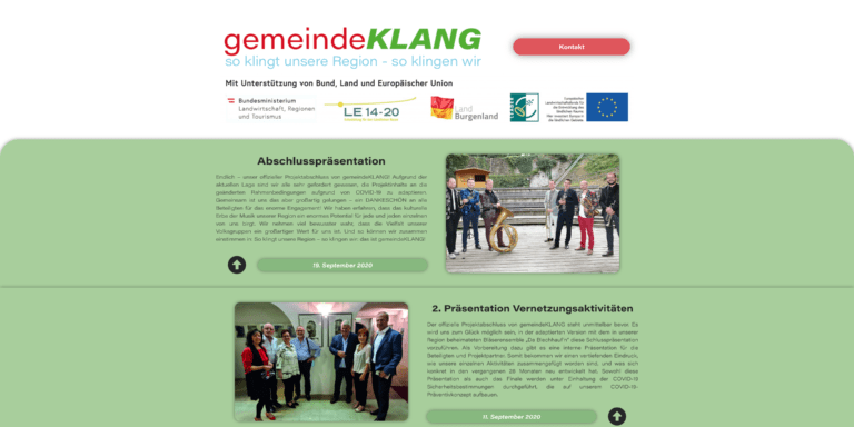 gemeindeKLANG.at Screenshot